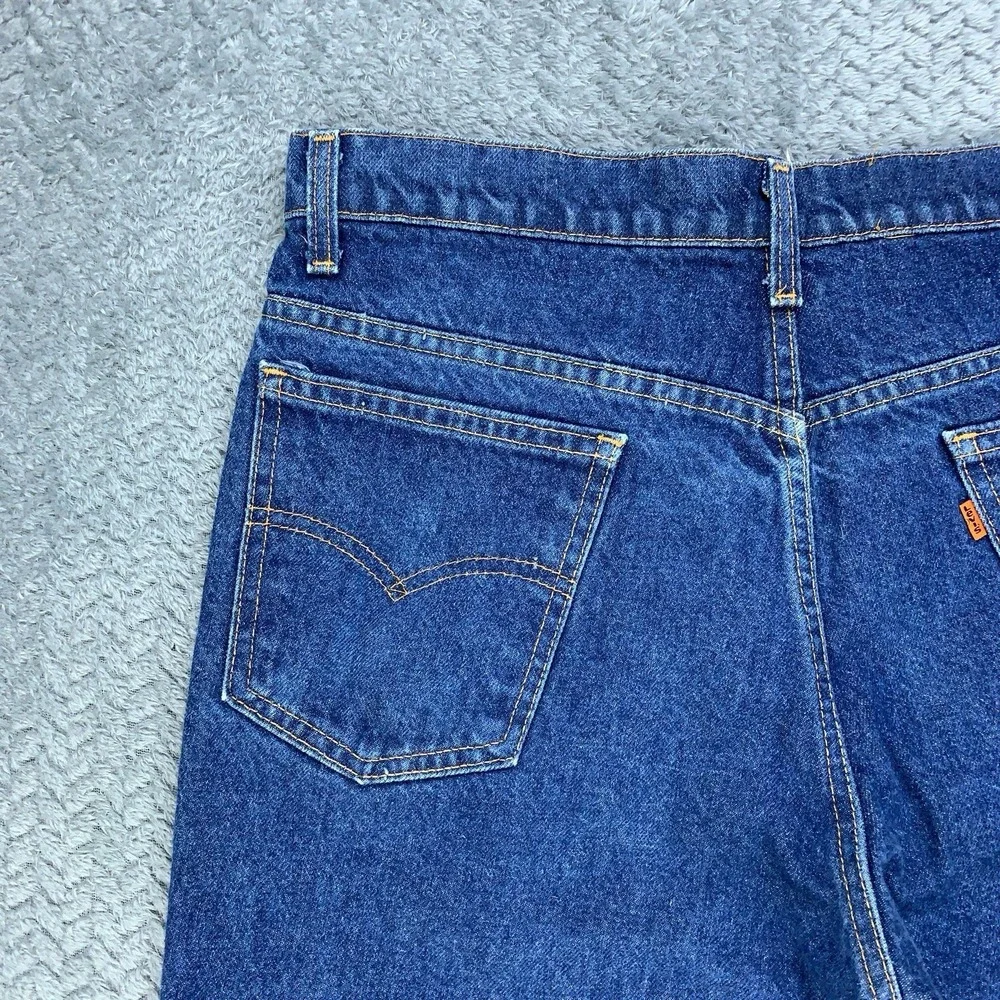 Levi's 517 Jeans Mens 34x30 Bootcut Orange Tab USA Made Vintage Denim 80's Faded